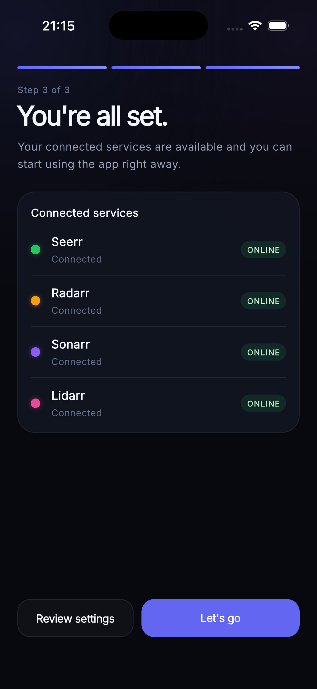 Seekarr onboarding — all set